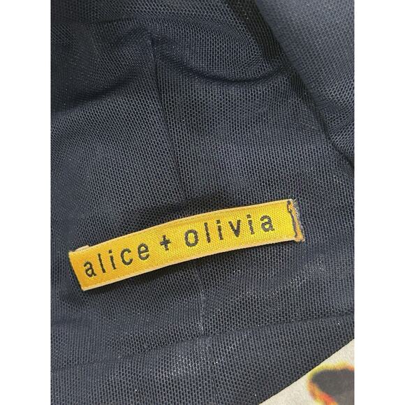 Alice + Olivia Valerie Silk Shift Dress Size 4 Multicolor Tie Dye Back Zip - Picture 7 of 9